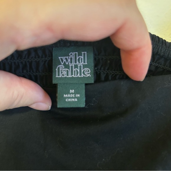 Wild Fable • Black Puff Sleeve Mini Sundress - Picture 3 of 6